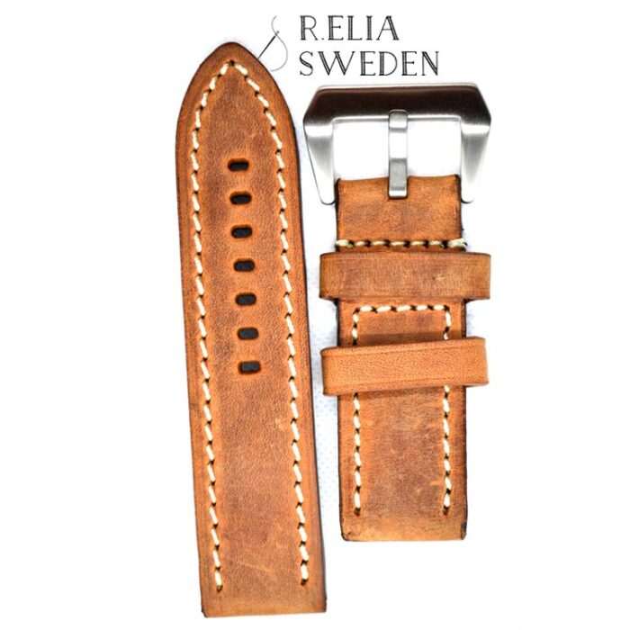 Klockarmband R.Elia Brun PANI rodeo i äkta italiensk läder