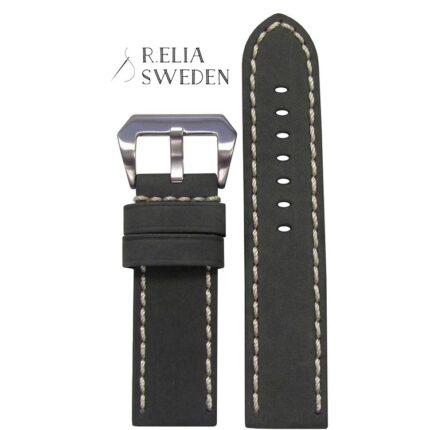 Klockarmband från R.Elia PANI i äkta oljad läder