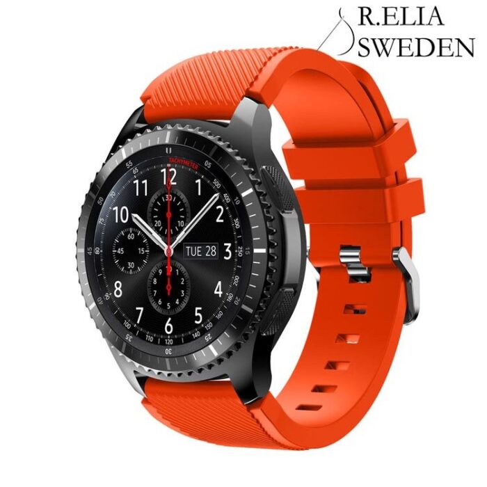 22mm Mjuk Silikon Man Klockarmband för Samsung Gear