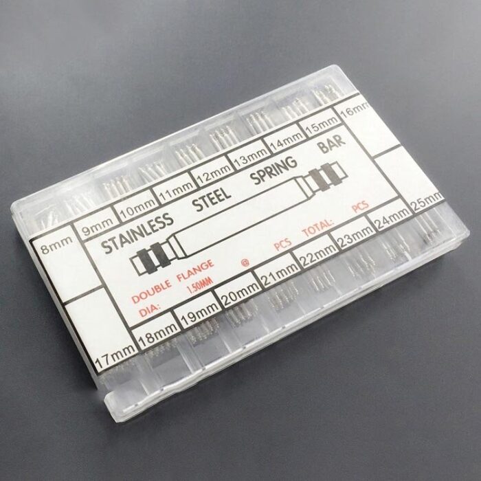 8 till 25mm stift Stiftbox till klockarmband SPRING BARS 1