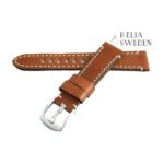 Klockarmband R.Elia Brun i äkta läder