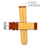 Klockarmband R.Elia Ljusbrun krokodilmönster i äkta läder 1