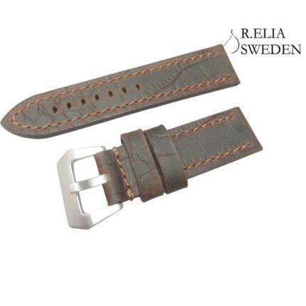 Klockarmband från R.Elia PANI i äkta oljad läder 2