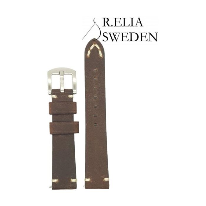 Klockarmband från R.Elia Vintage läder klockarmband Bufalineo Quick release strap 2