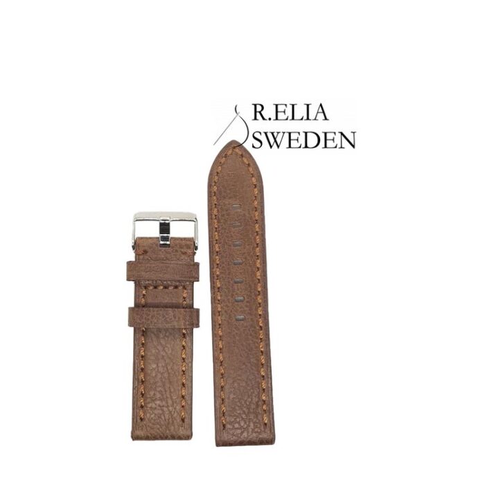 Klockarmband i brun läder