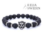 Lejonhuvud armband silver 1