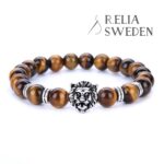 Lejonhuvud armband silver