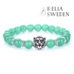 Lejonhuvud armband silver 2