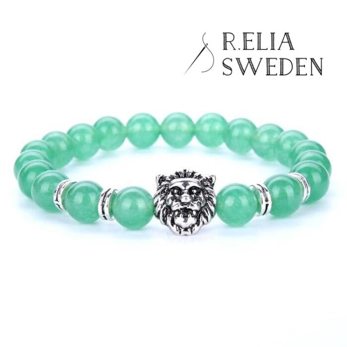 Lejonhuvud armband silver 2