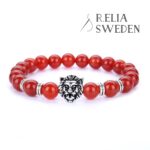 Lejonhuvud armband silver 4
