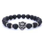 Lejonhuvud armband silver 5
