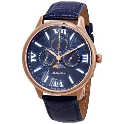 mathey tissot edmond moon mens quartz klocka