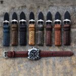 Klockarmband Tropic vintage – Äkta kalvläder 20mm 22mm