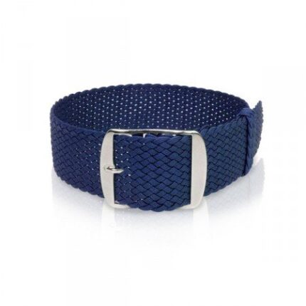 Perlon klockarmband Navy blå 18mm 20mm