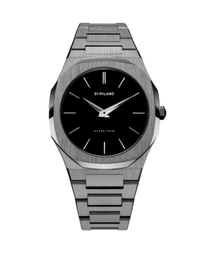 D1 MILANO Klocka GUN METAL ULTRA THIN BRACELET 40 MM