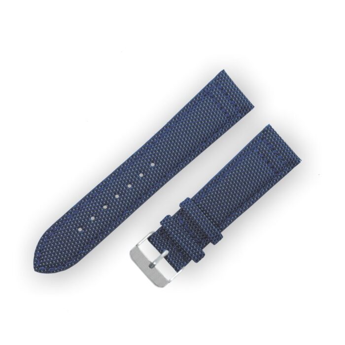 Blue Silkcloth watch strap durable and water resistant1