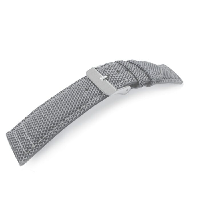 Grey Silkcloth watch strap durable and water resistant3