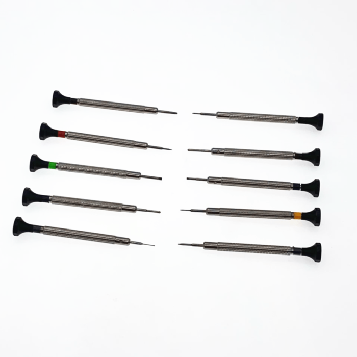 10st skruvmejslar 0.6mm till 2.0mm med extra spetsar